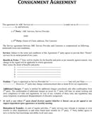 Consignment Agreement Template