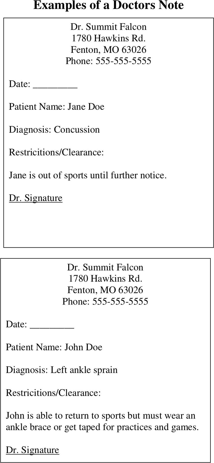 Doctors Note Pdf Template