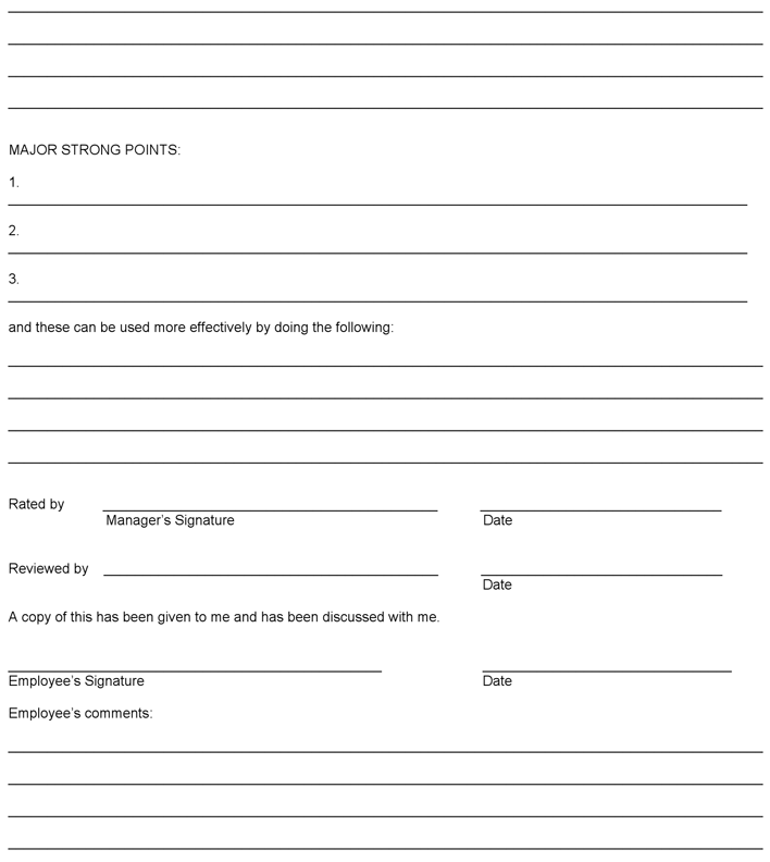 Employee Evaluation Form 1 Page 4