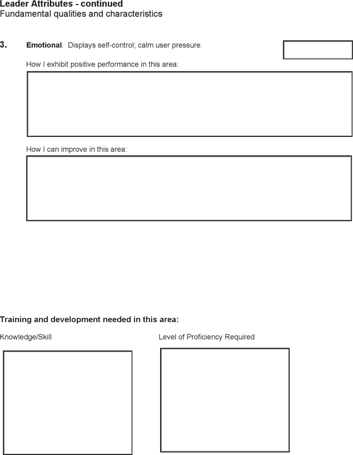 Employee Self Evaluation Form Page 3