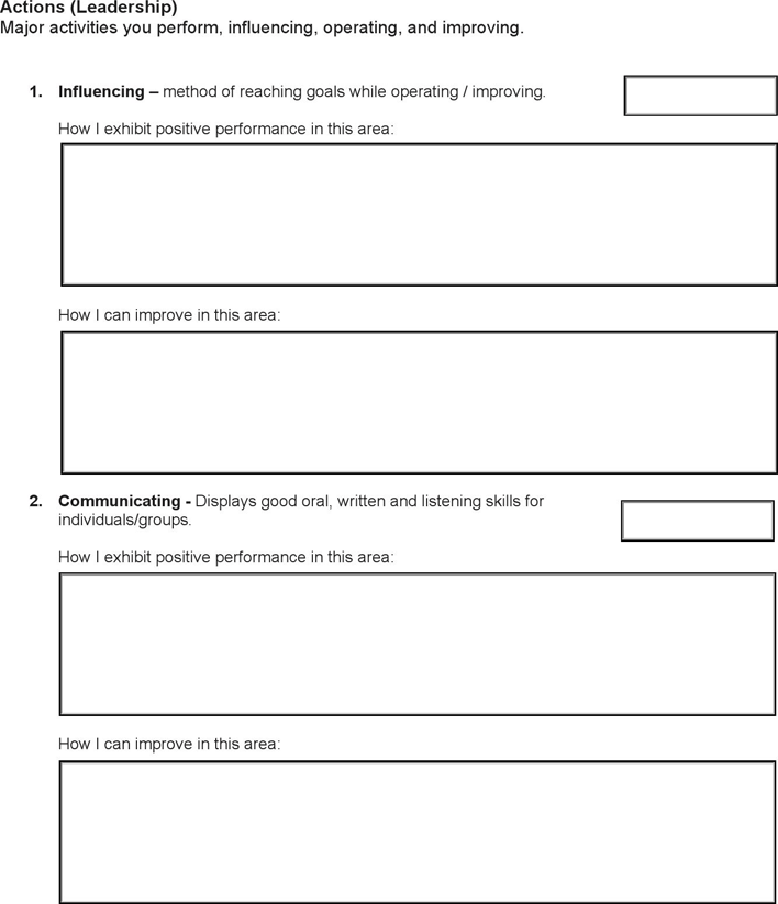 Employee Self Evaluation Form Page 6