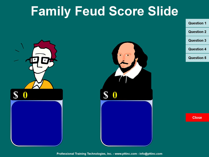 Family Feud Powerpoint Template 2 Page 2