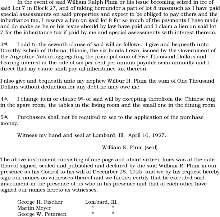 Illinois Last Will And Testament Sample Page 5