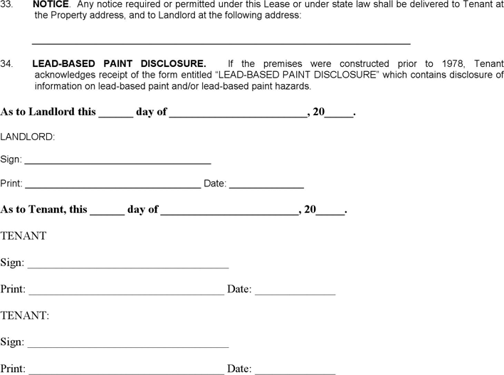 Illinois Residential Lease Agreement Page 7