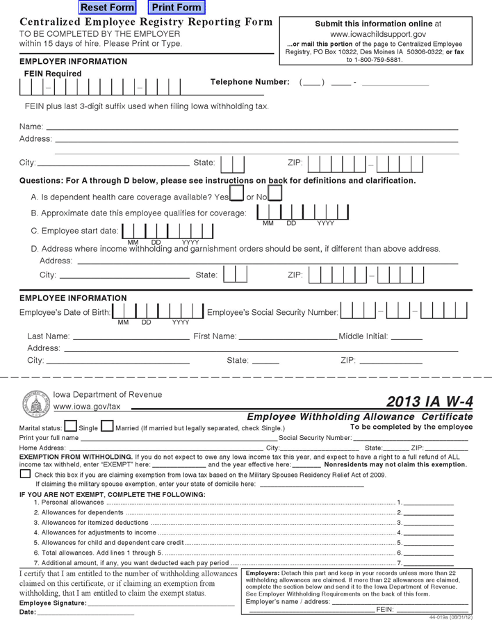 State Tax Withholding Forms Template Free Download Speedy Template
