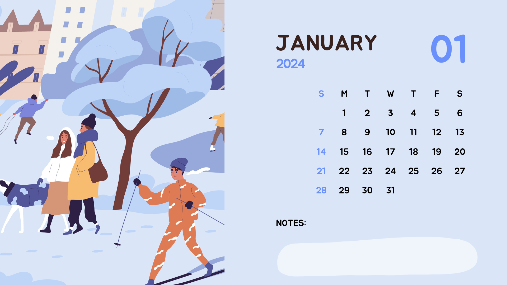 January 2024 Calendar 3