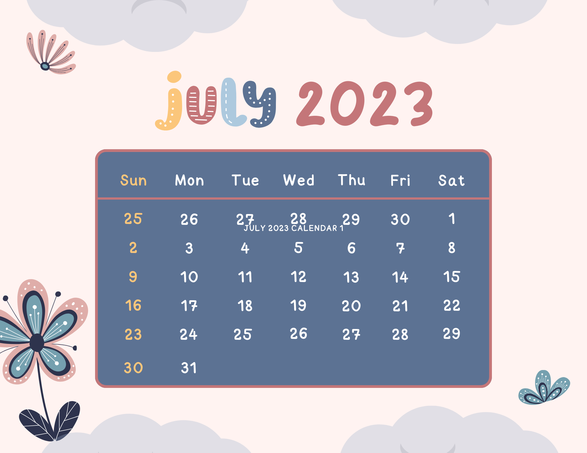 July 2023 Calendar 2