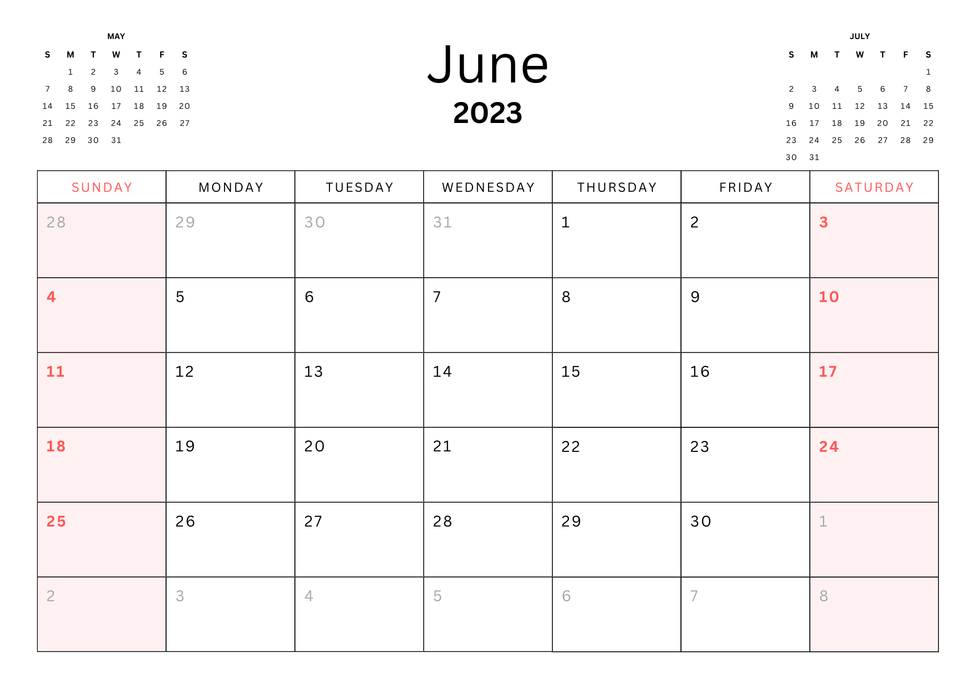 12 Month Calendar 2023 3 Page 6