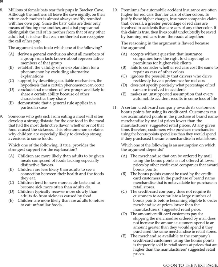 LSAT Sample Questions Template 2 Page 5