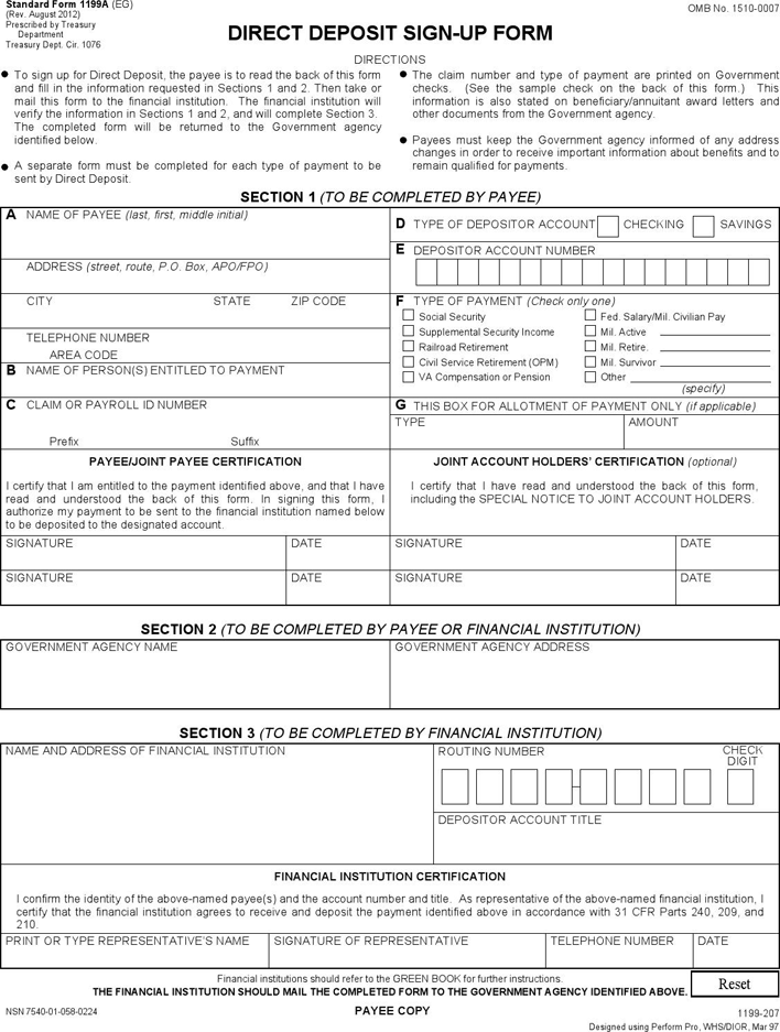 Maryland Direct Deposit Form 3 Page 3