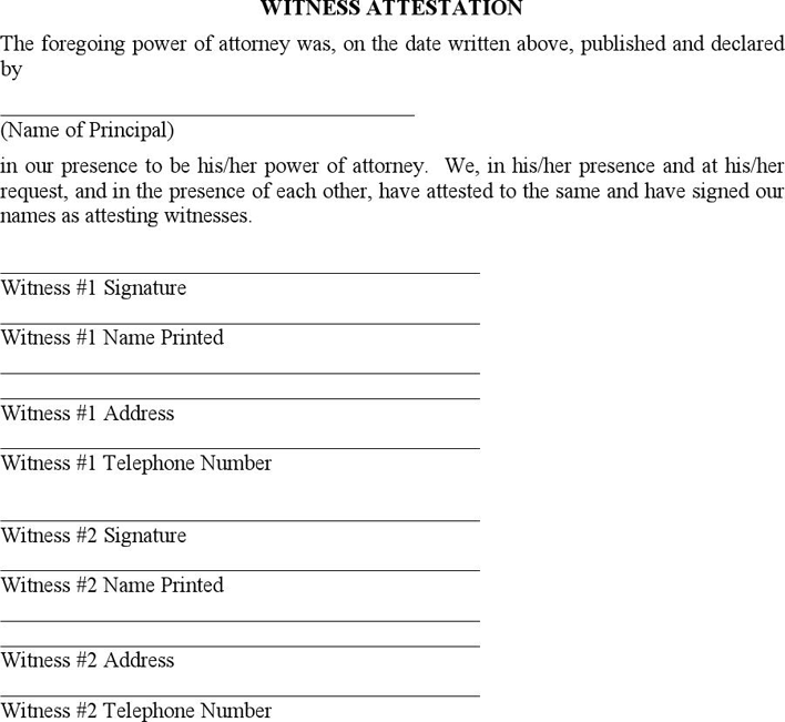 Maryland Statutory Personal Financial Power of Attorney Form Page 7