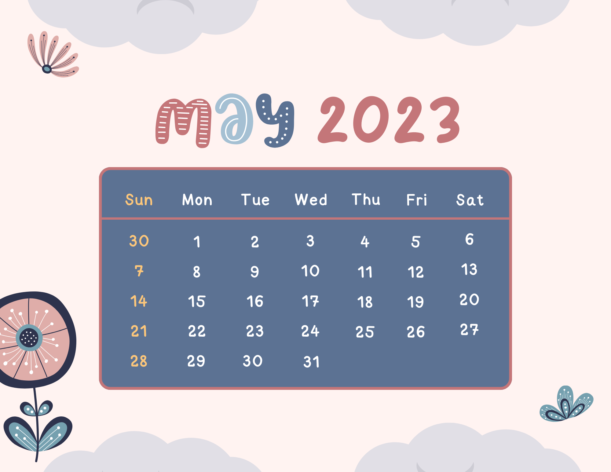 12 Month Calendar 2023 2 Page 5