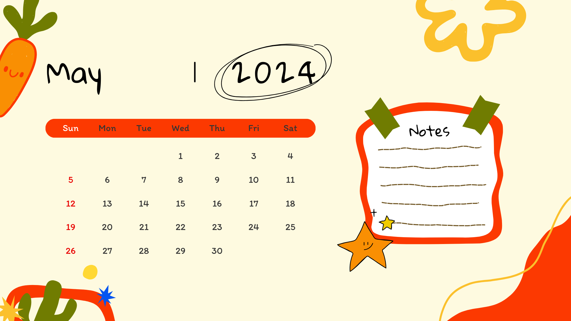 12 Month Calendar 2024 2 Page 5