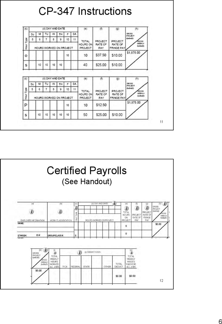 Michigan Certified Payroll Review Page 6