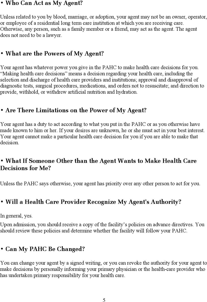 Mississippi Advance Health Care Directive Form 1 Page 6