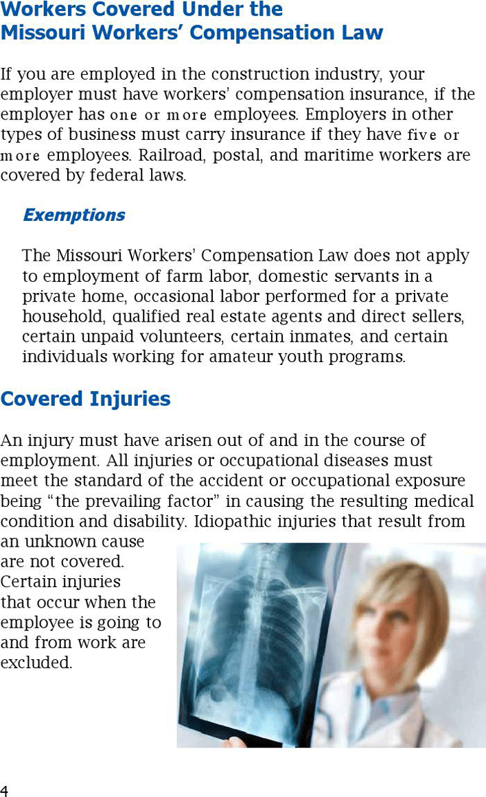 Missouri Facts For Injured Workers Page 4