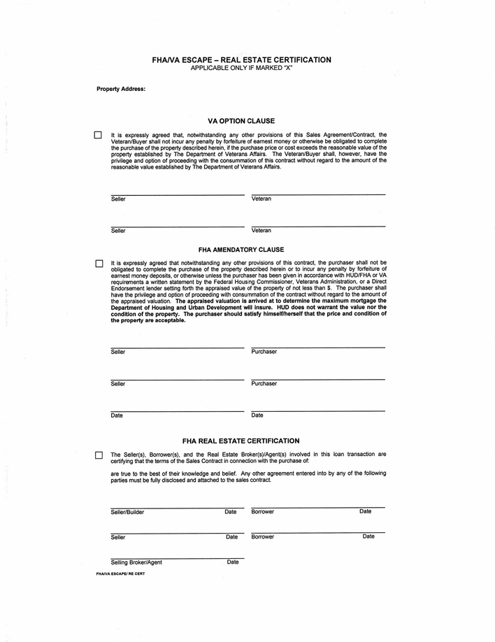 Nebraska Residential Purchase Agreement Form Page 5