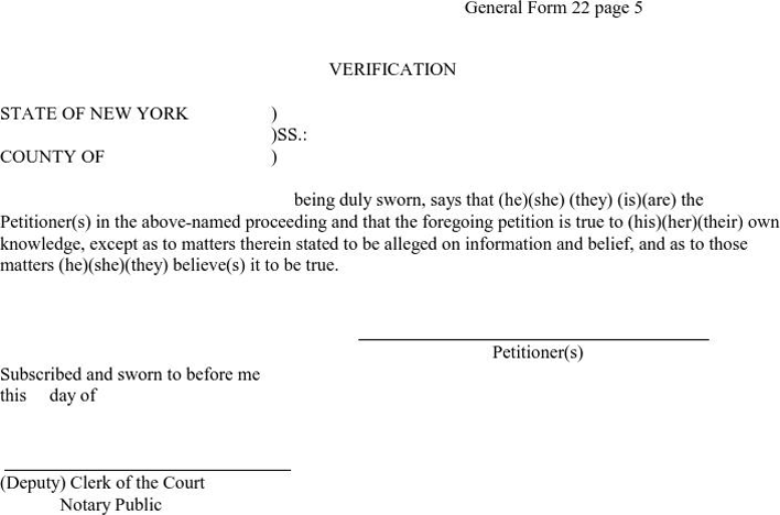 New York Petition for Writ of Habeas Corpus Page 5