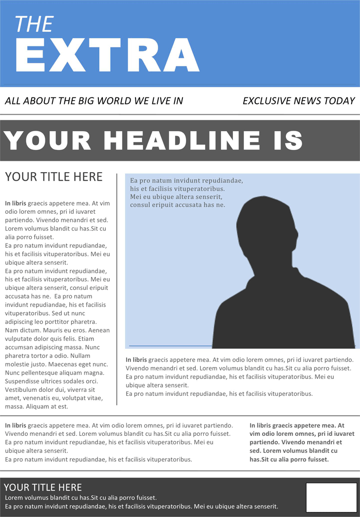 Free Newspaper Template Docx 45kb 2 Page S