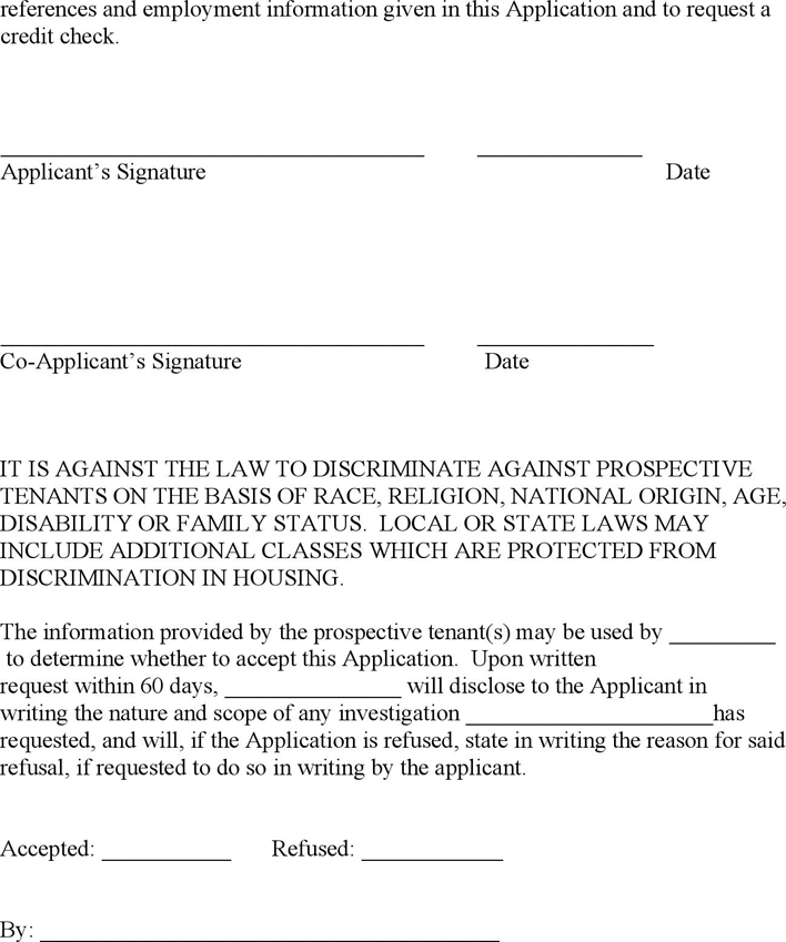Ohio Rental Application Page 5
