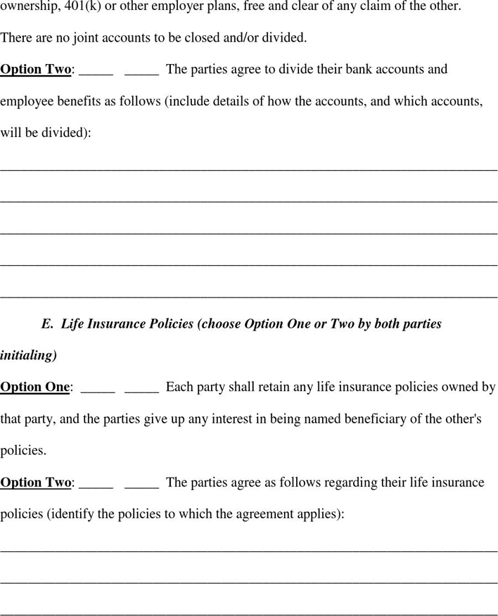 Ohio Separation Agreement Template Page 6