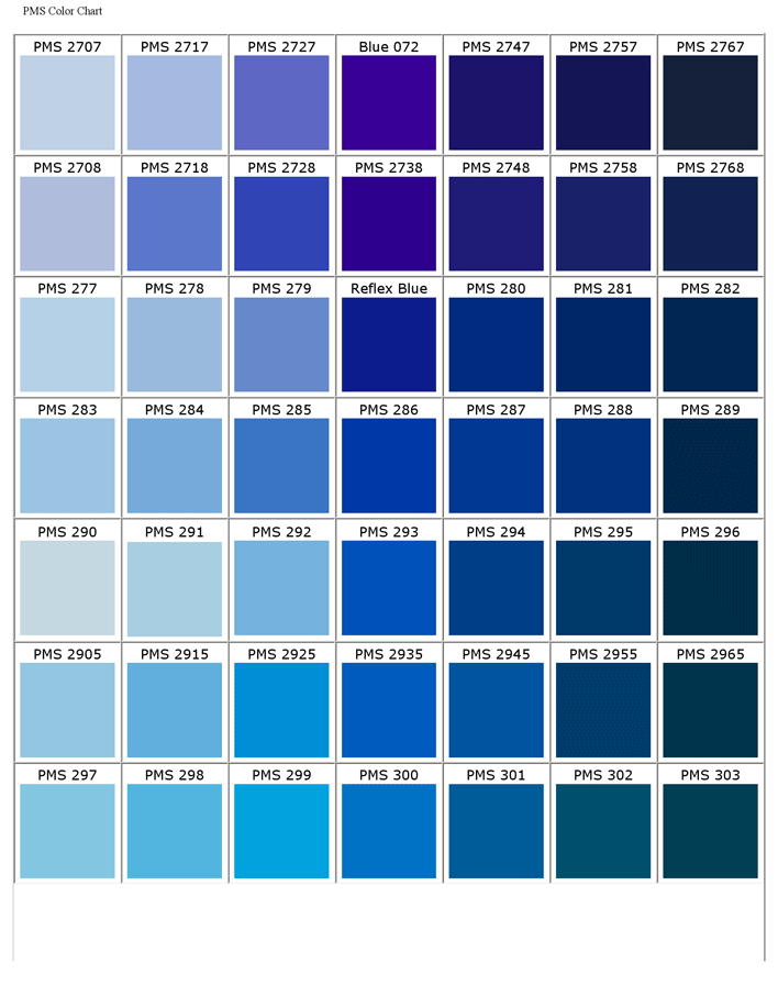Pantone Matching System Color Chart Page 7