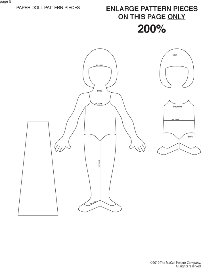 Paper Doll Template 1 Page 5