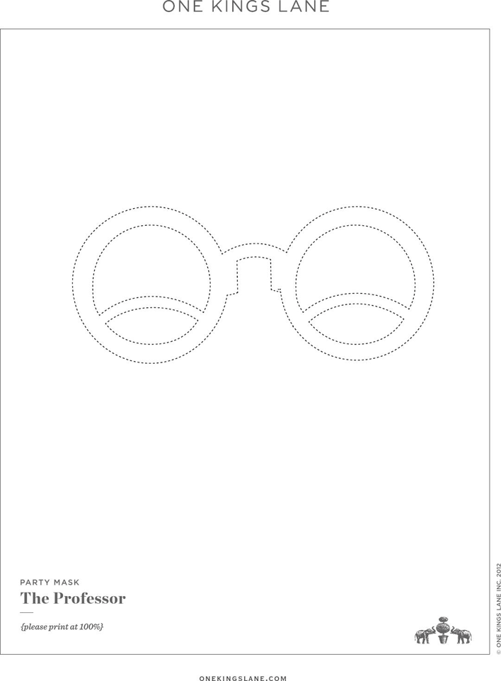 Party Mask Template Page 6