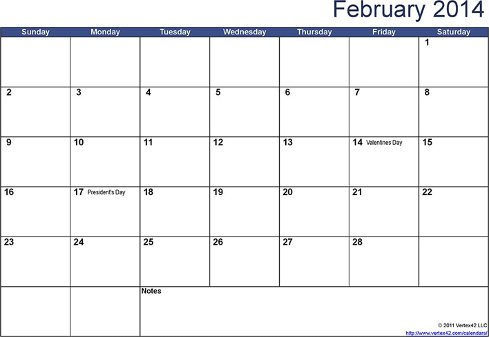 Perpetual Calendar Template 1 Page 4