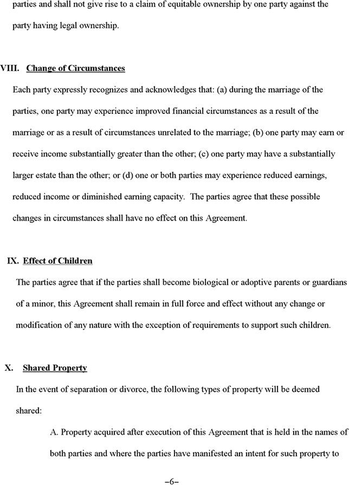 Prenuptial Agreement 1 Page 6