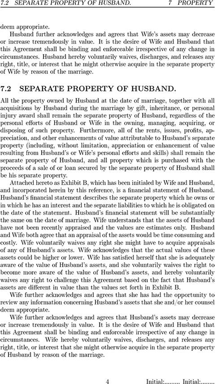 Prenuptial Agreement 2 Page 4