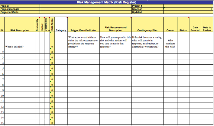 Project Planning Template 2 Page 7
