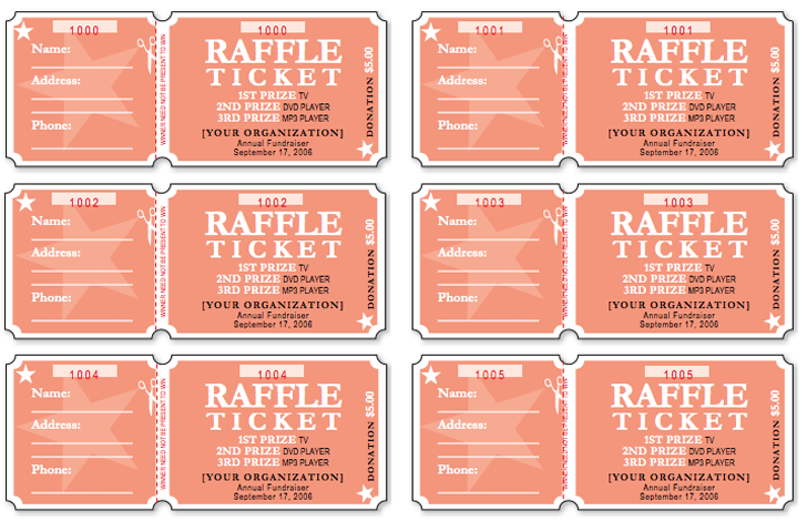 raffle ticket creator free