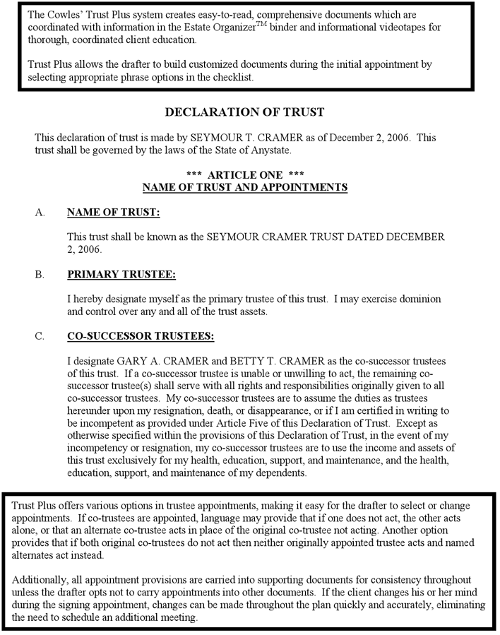 Revocable Living Trust Sample Page 7
