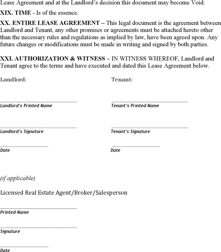 Rhode Island Residential Lease Agreement Form Page 7