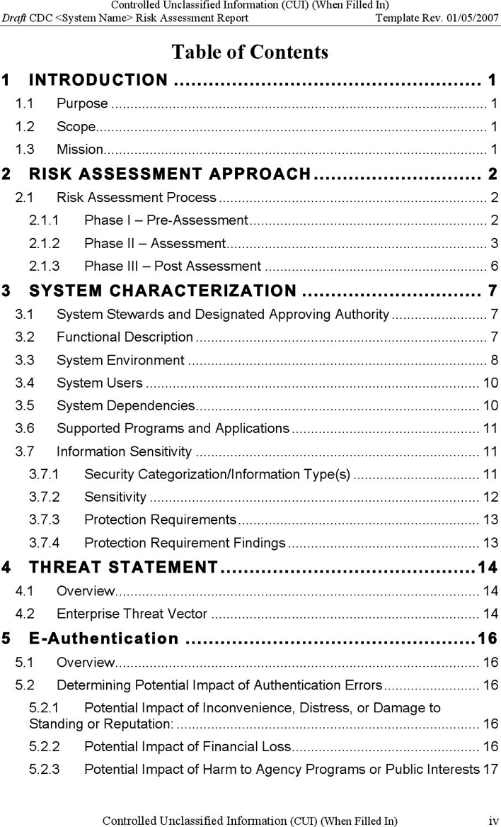 Risk Assessment and Mitigation Plan Page 6