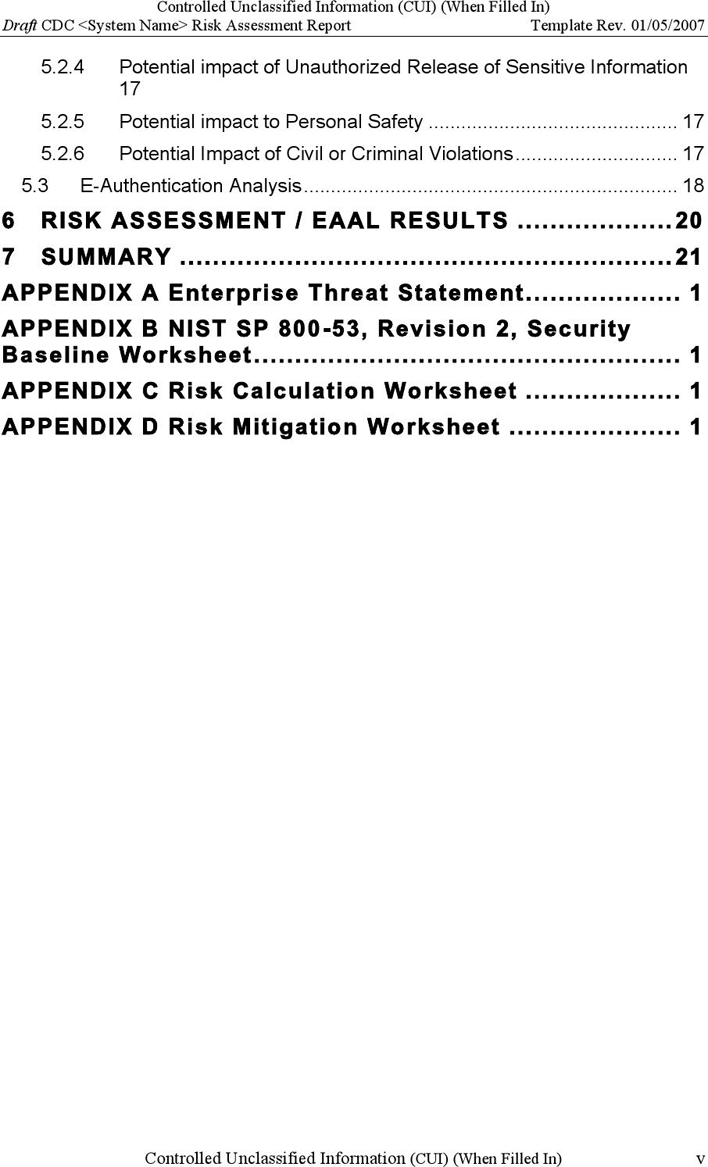 Risk Assessment and Mitigation Plan Page 7