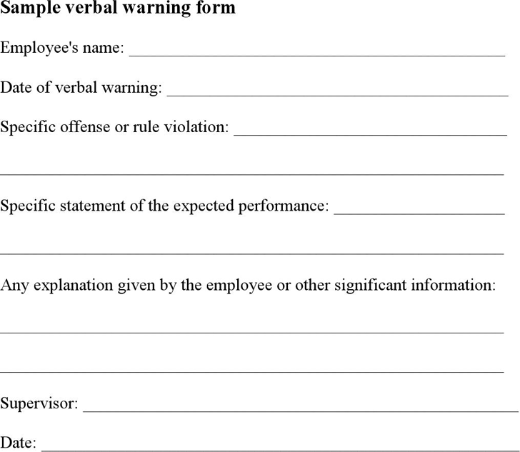 Employee Disciplinary Form Template Free Collection