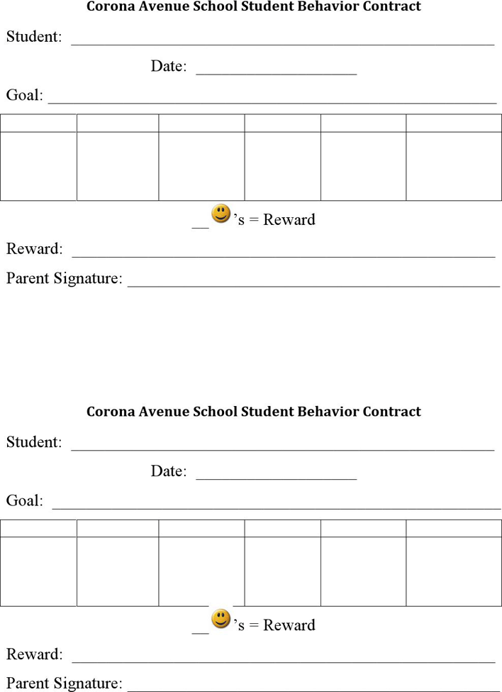 Student Behavior Contracts Page 6