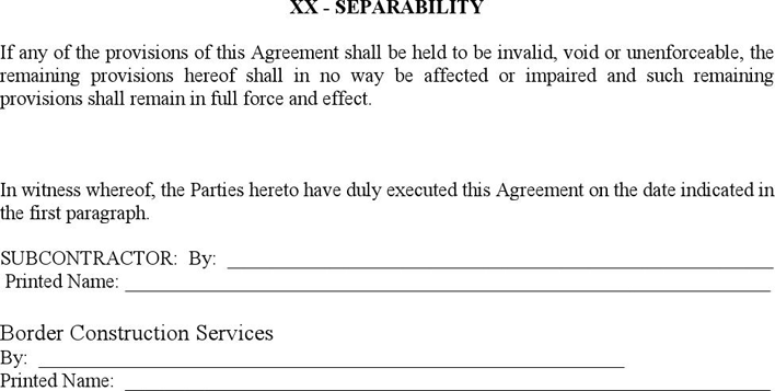 Subcontractor Agreement 1 Page 5