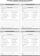Message Pad Template