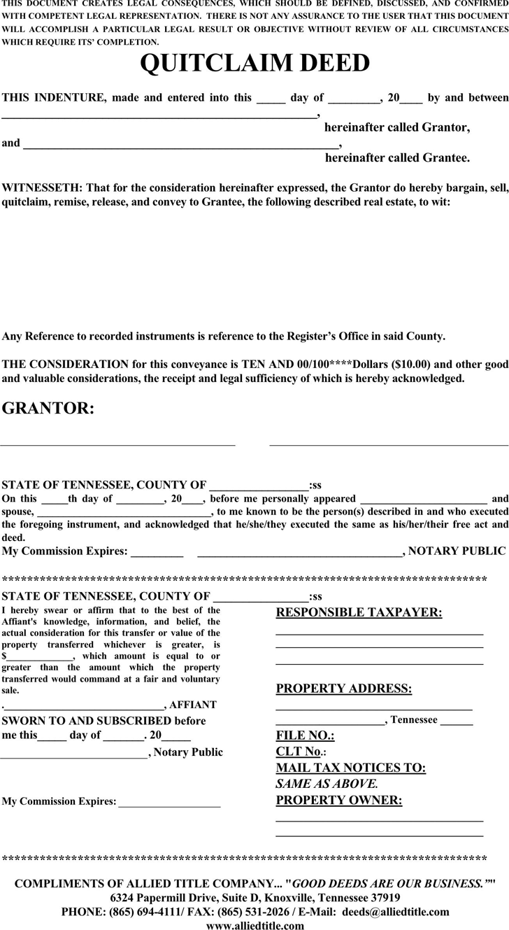 free-tennessee-quitclaim-deed-form-pdf-15kb-1-page-s