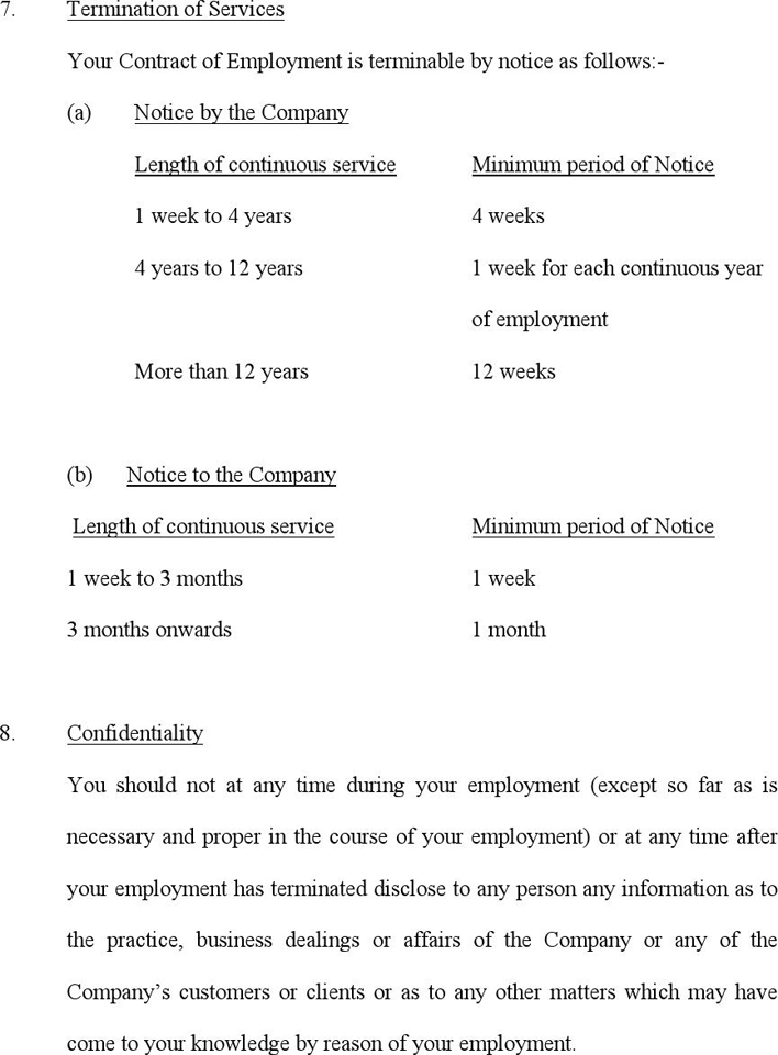 Terms And Conditions of Employment Template Page 5