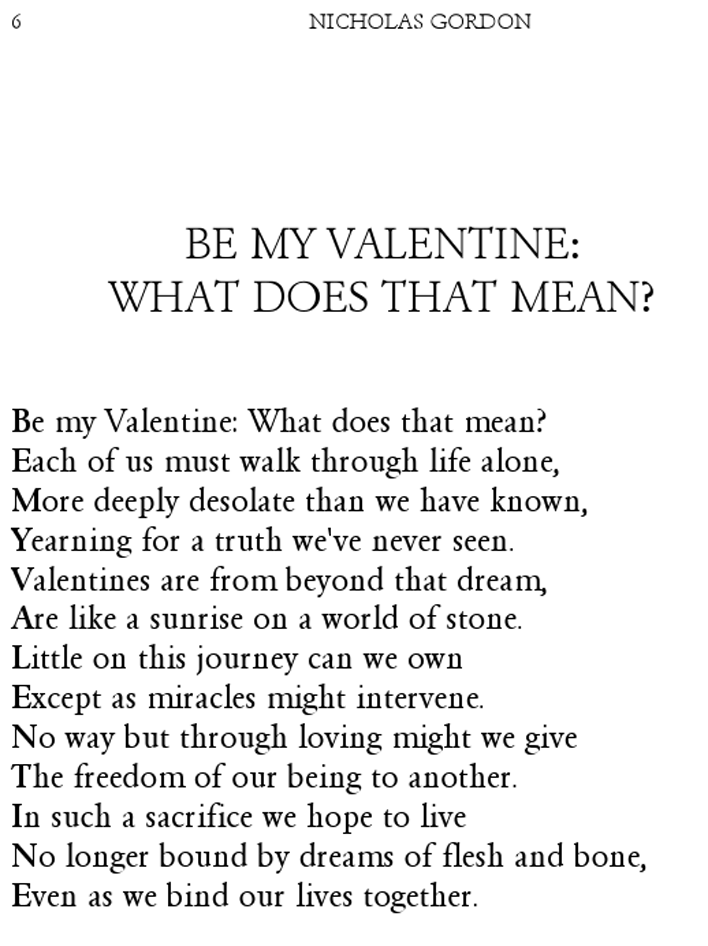 Valentine's Day Poems Page 6
