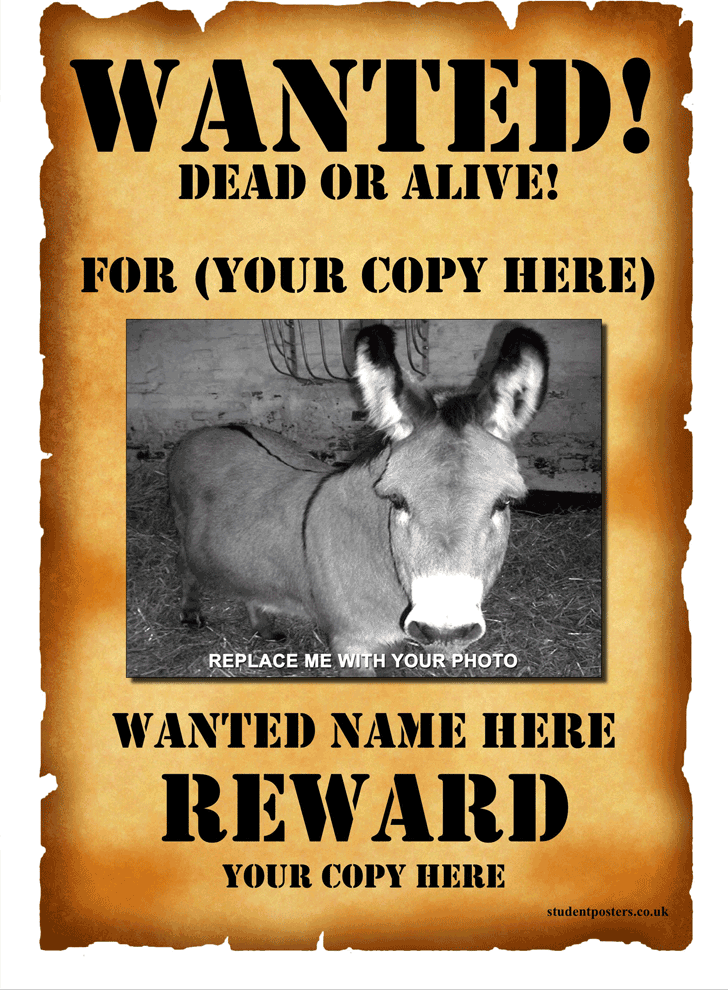 Free Wanted Poster Template Ppt 2114kb 1 Pages