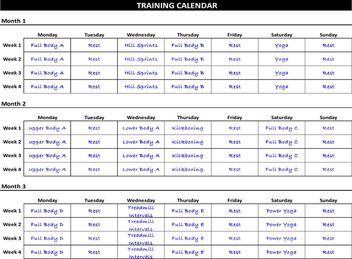 Workout Log Templates Page 5